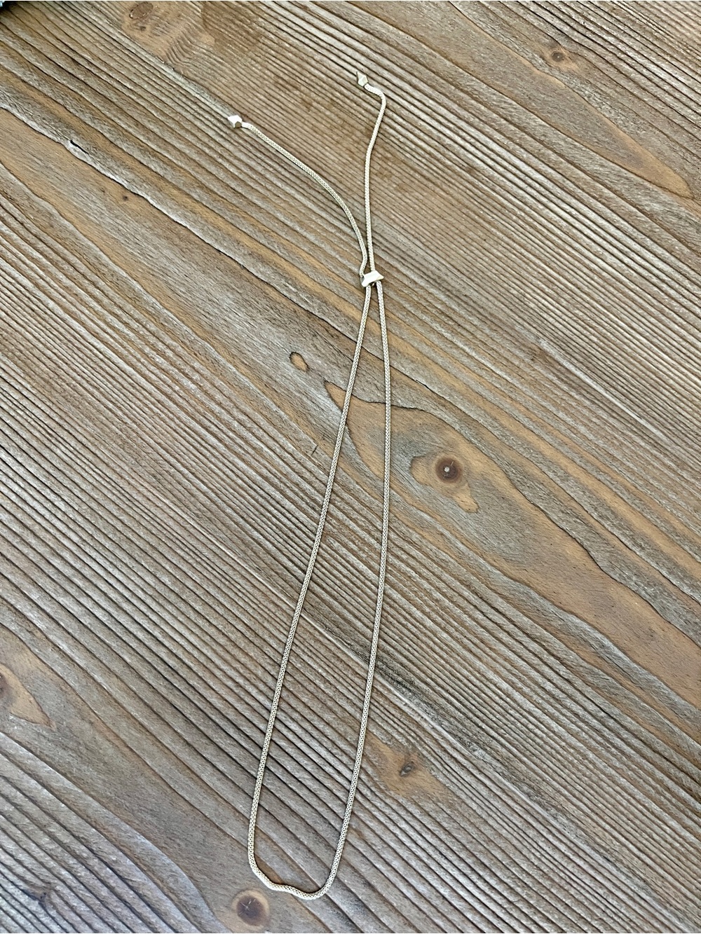 Kendra Scott Silver Adjustable Slide Necklace